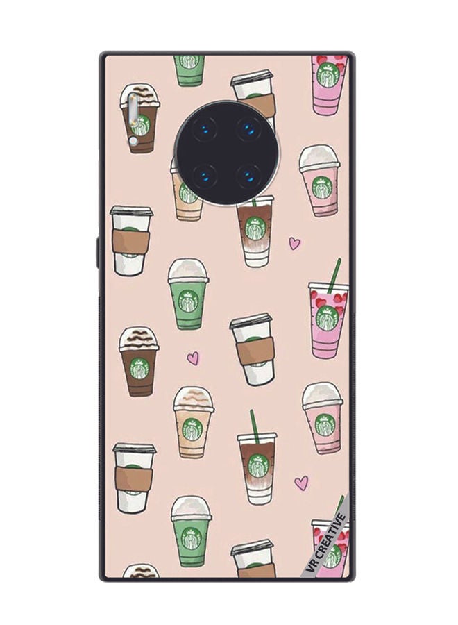 VR CREATIVE Protective Case Cover For Huawei Mate 30 Pro Starbucks 2 Design Multicolour - Image 1
