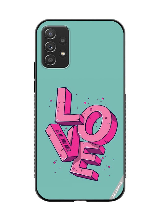 Protective Case Cover For Samsung Galaxy A32 5G Love Is All You Need Design Multicolour