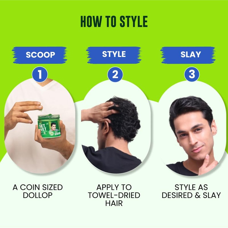 SET WET Set Wet Styling Hair Gel for Men Party Shine 250gm Strong Hold High Shine For Short to Medium Hair No Alcohol No Sulphate - Image 5