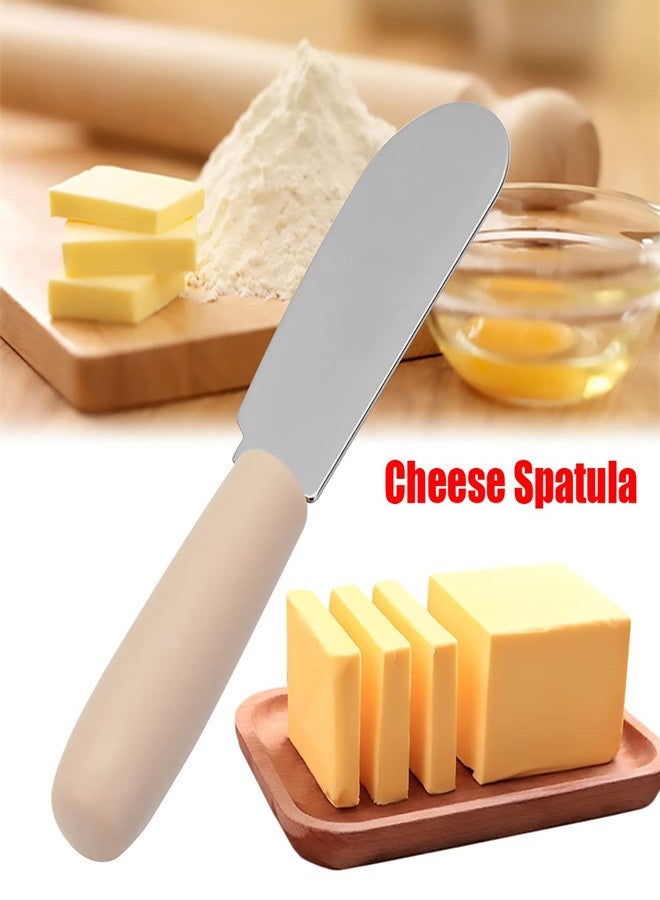 Dadamong 10 Pieces Cheese Spreader Set, Multipurpose Stainless Steel Mini Butter Spreader Knives with Plastic Handle, Bread Sandwich Cream Cheese Condiment Knives, 4 Inches Small Size - Image 5