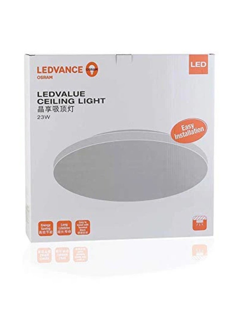 LEDVANCE LEDVANCE Value LED Circular Ceiling Fitting 23W 1750lm Day Light White Surface Mounted Light – IP20, 6500K