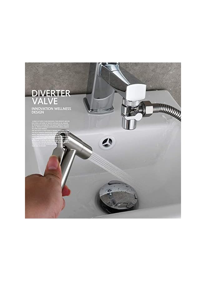 The Bros Portable Shattaf spryer - Portable travel bidet shattaf , Travel kit , shatafa travel , potable bidet sprayer, Portable and easy to install with push button Sprayer upto 2.5m , Muslim shattaf - Image 5