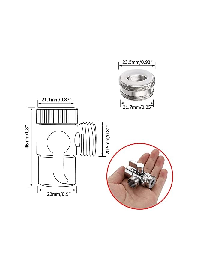The Bros Portable Shattaf spryer - Portable travel bidet shattaf , Travel kit , shatafa travel , potable bidet sprayer, Portable and easy to install with push button Sprayer upto 2.5m , Muslim shattaf - Image 4