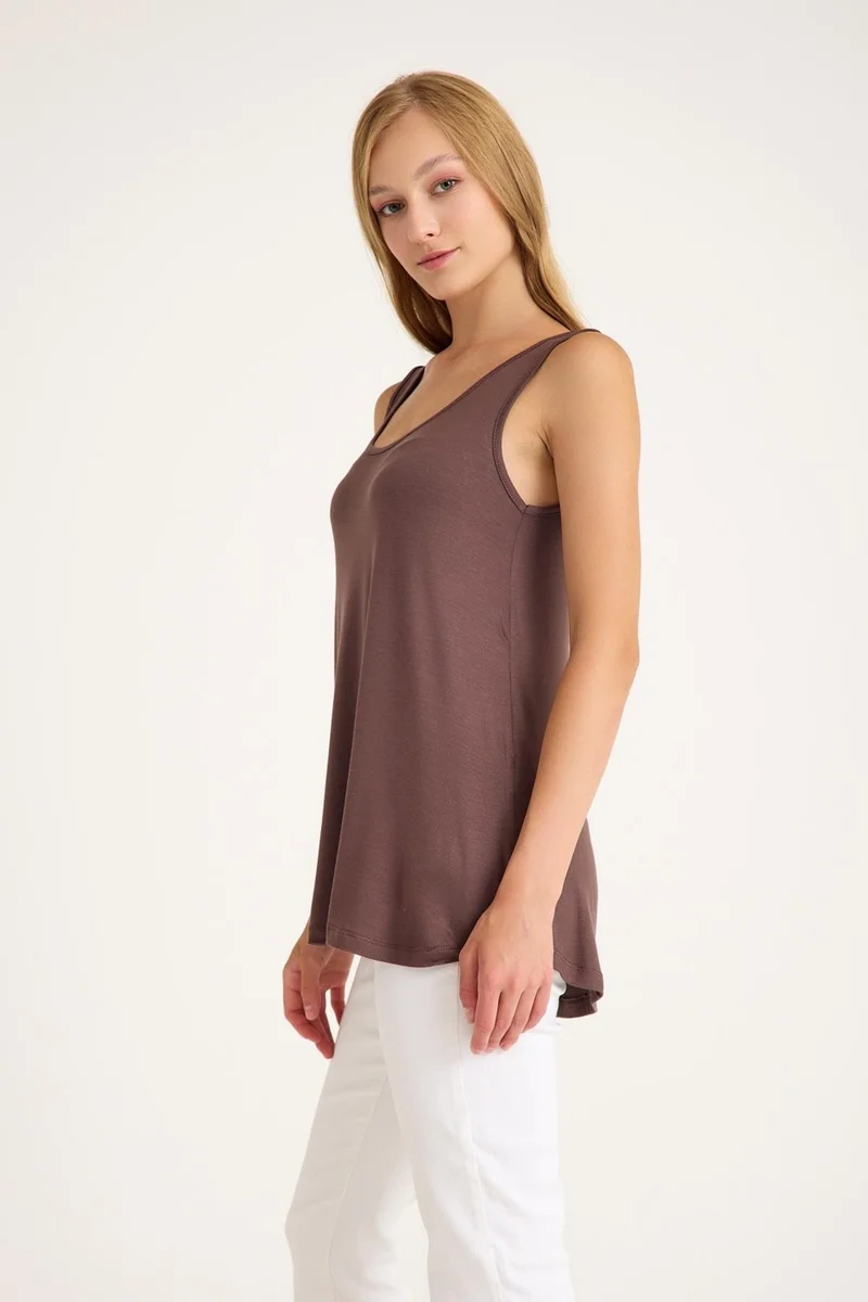 Cotenconcept 2 Pieces Cotton Thick Strappy Undershirt T-Shirt