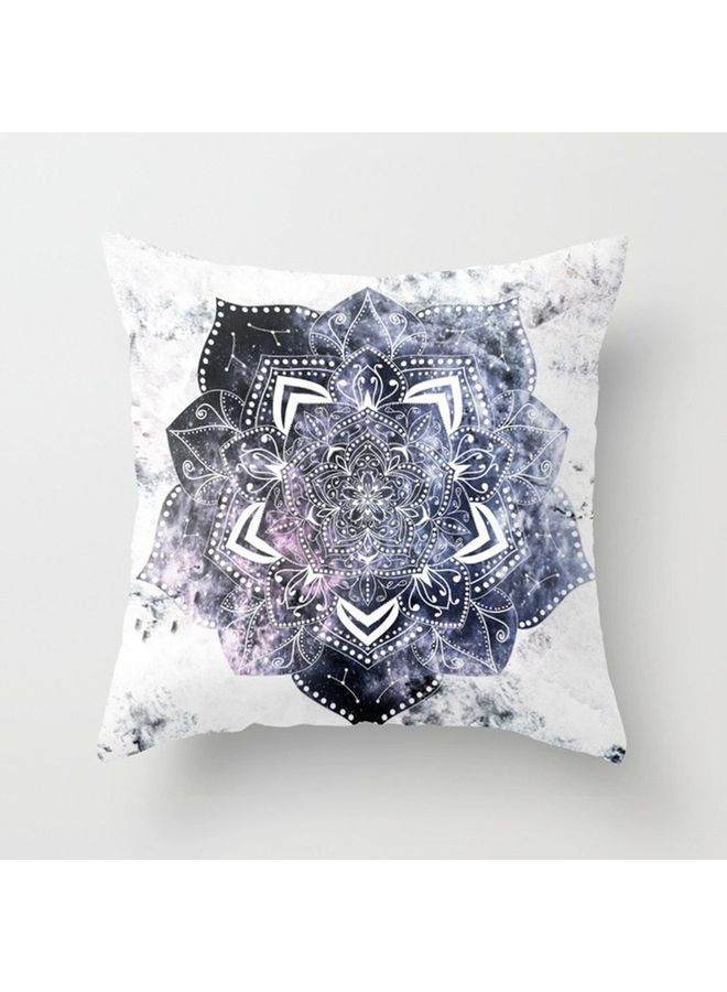 NIBEMINENT Printed Cushion Cover White/Blue/Black