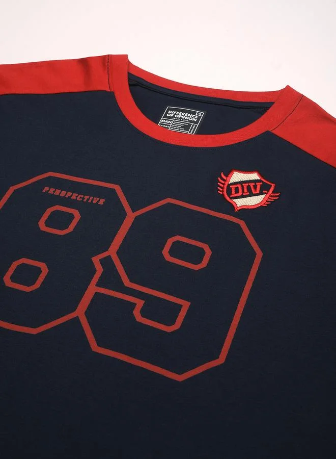 Difference of Opinion Men Oversized Crew Neck Printed T-Shirt