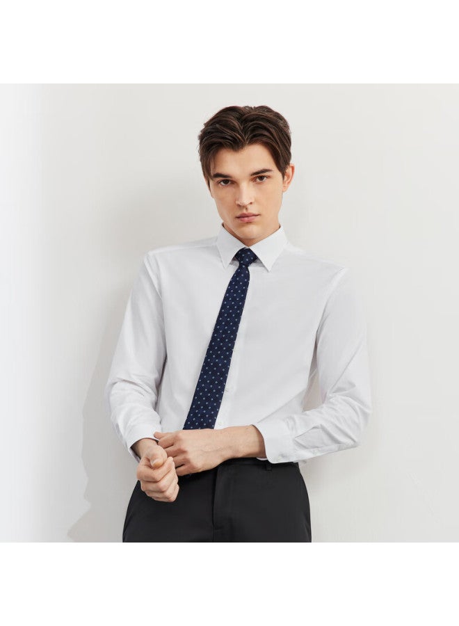 G2000 Men's Cotton Blend Skin-friendly Formal Long Sleeve Shirt 41121942g2 White 5e