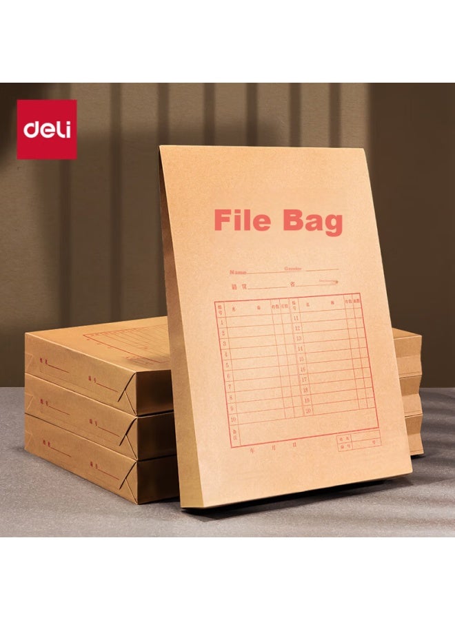 ديلي Deli 10 Pack 280g مجلدات ورق كرافت، عرض 6 سم للإيصالات، العطاءات، العقود، والمستندات 64104 - Image 2