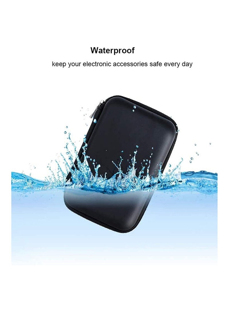Captaintech Hard Travel Tech Organizer Case Bag for Electronics Accessories Charger Cord Portable External Hard Drive USB Cables Power Bank SD Memory Cards Earphone Flash Drive  - Image 5