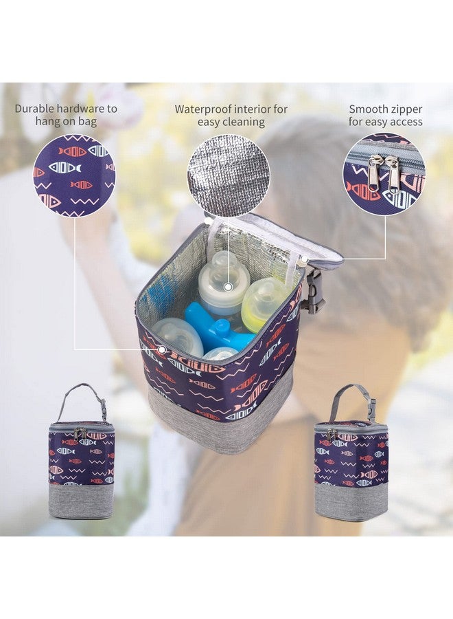 Gogoso GOGOSO Baby Bottle Bag with Ice Pack Cooler - Insulated Tote for Working Mom, Breastmilk Cooler for Up to 4 Large 8 Ounce Bottles - Image 1