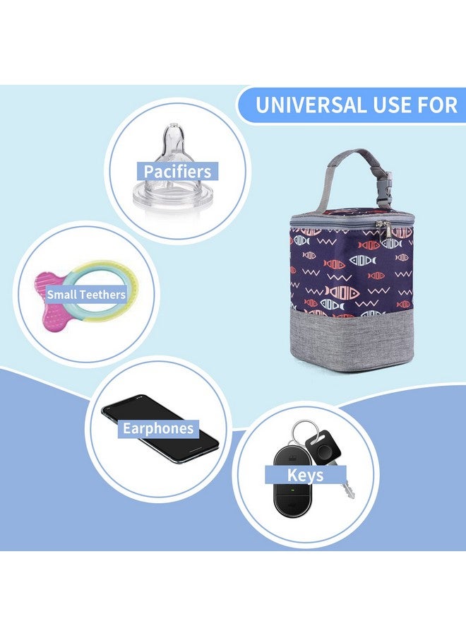 Gogoso GOGOSO Baby Bottle Bag with Ice Pack Cooler - Insulated Tote for Working Mom, Breastmilk Cooler for Up to 4 Large 8 Ounce Bottles - Image 3