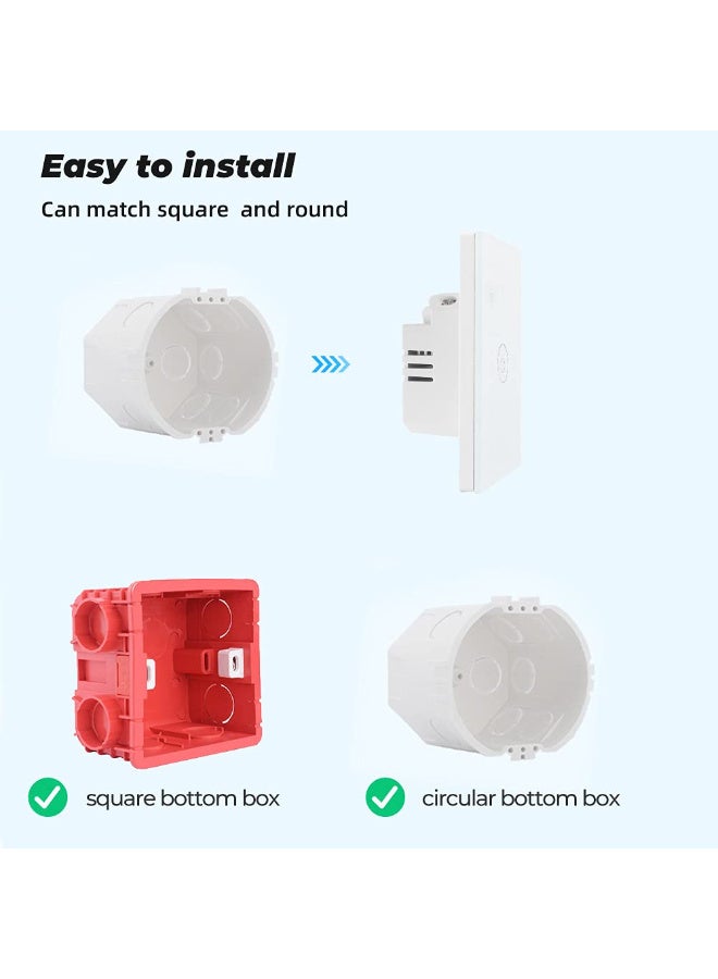 Tichondrius WiFi Smart Wall Light Switch, No Neutral Wire Required, No Hub Required, Compatible with Alexa, APP Remote Control, Timing Function, Voice Control - Image 2