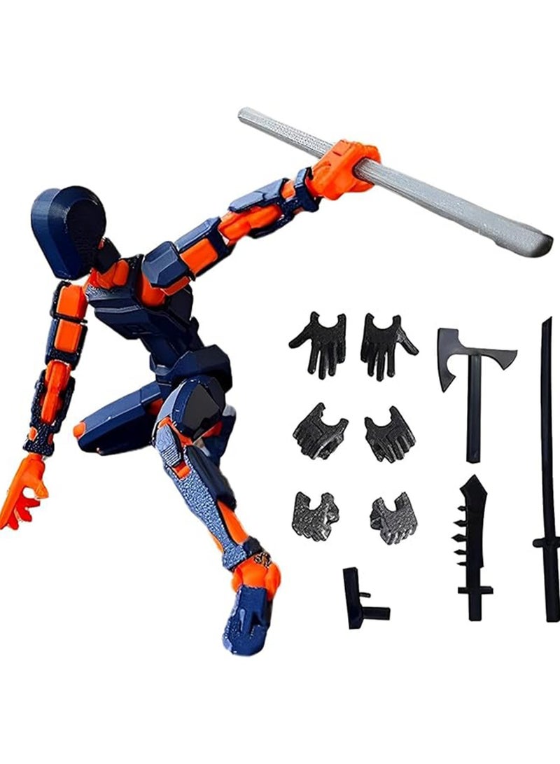 Children's Educational And Creative Assembly 13 Joint Doll Building Blocks 3D Printing Multi-joint Full Body Activity Decompression Toys 