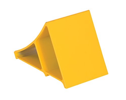 Vestil EALUM-YEL Aluminum Wheel Chock 11-3/4 In. x 7 In. x 8 In. Yellow - Image 2