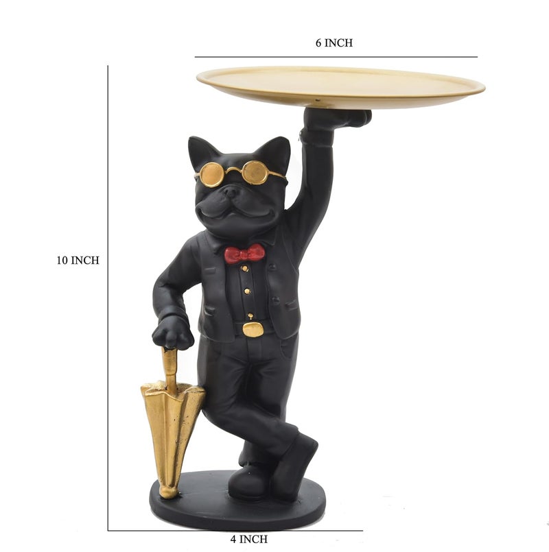 ASMR Craft Resin Bulldog Serving TrayPlatter for Home Dining Table II Candy HolderCake Stand and Many More II Gifting - Image 5