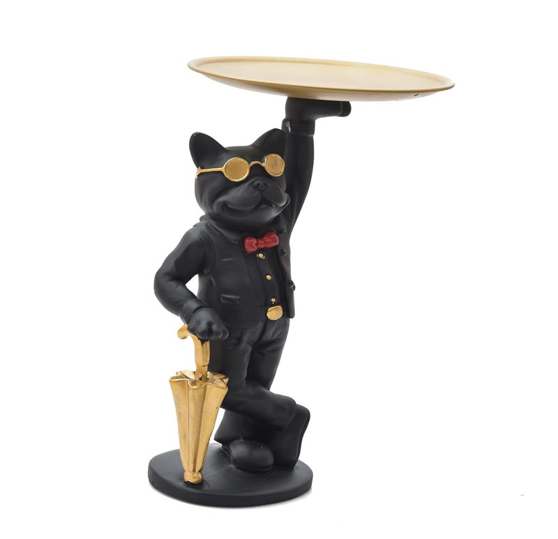 ASMR Craft Resin Bulldog Serving TrayPlatter for Home Dining Table II Candy HolderCake Stand and Many More II Gifting - Image 3