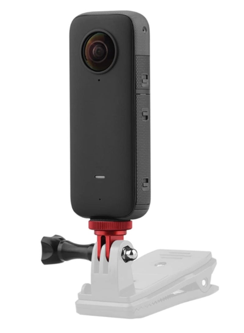 1PCS Metal Mount Base Adapter with 1/4 Screw Stand Made of Durable Aluminium Alloy for Insta360 ONE X2 and X Camera Accessories Parts for Secure and Stable Support - Image 1