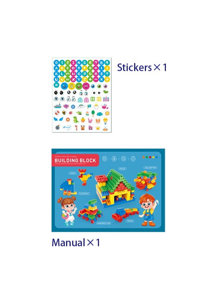 Mega Building Blocks Set for Kids Blocks with Bag Free Stickers Premium Educational Construction Toy with Storage Bag Best STEM Toy  Best block Set for Ramadan Gift for kids  - Image 2