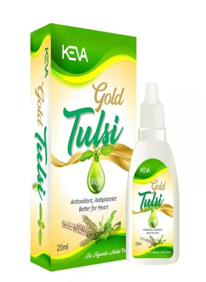 Keva Gold Tulsi Drops -15 ml with 2X Immunity, Experience the magic of multiple benefits of Tulsi (Pack Of 2 (30ml))