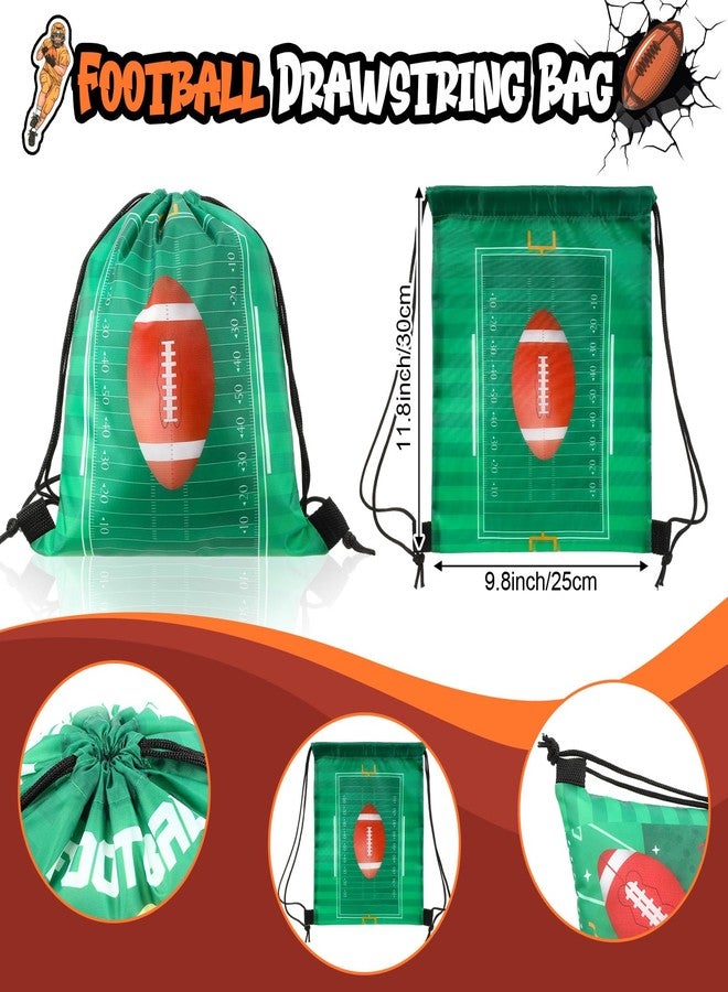 Maxdot 74 Pcs Football Party Favors with 6 Water Bottle 6 Cooling Towel 6 Sports Wristbands 6 Drawstring Gift Bag 50pcs Football Stickers, for Team Gifts Sports Party Supplies - Image 2