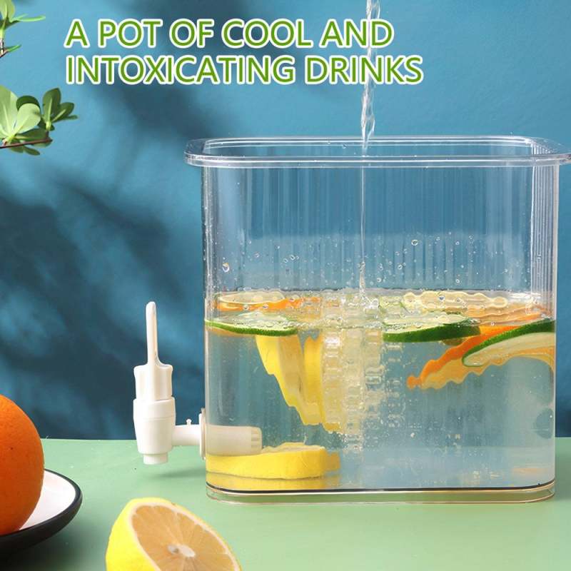 Glass Beverage Dispenser: Light Green, Leak Proof Drink Dispenser - Juice Dispenser for Home Bar, Kitchen, Party Use - Image 3