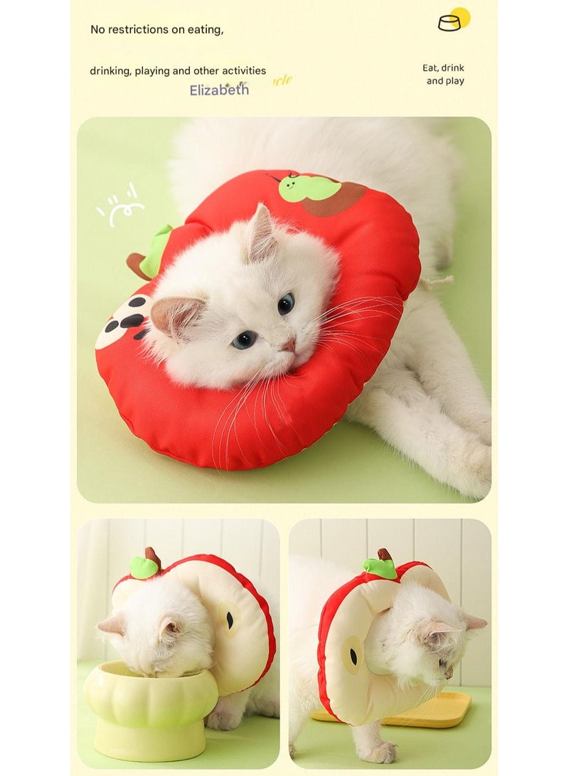 A.M Elizabethan collar for cats and dogs, headgear, sterilization collar, Apple Design - Image 3