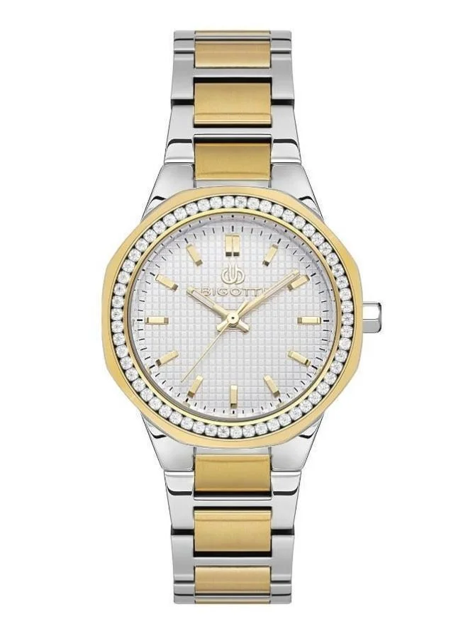 BIGOTTI Bigotti - Raffinato Women Watch | Stainless SteelBrass Case | Analog | Round Dial | Mineral Glass | Japanese Quartz | Water Resistant 30 Meters