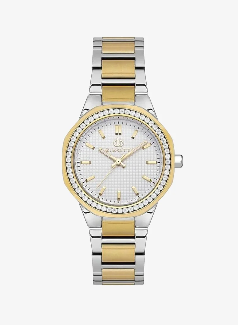 BIGOTTI Bigotti - Raffinato Women Watch | Stainless SteelBrass Case | Analog | Round Dial | Mineral Glass | Japanese Quartz | Water Resistant 30 Meters
