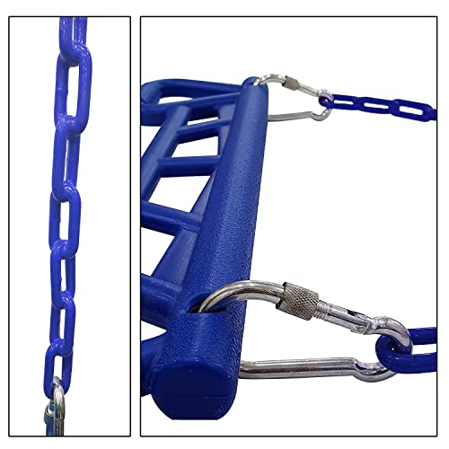 REZNOR Trapeze Swing Bar Playset with Plastic Gym Trapeze Bar for Kids/Adults, | Weight Capacity 120 kg (Blue) - Image 2