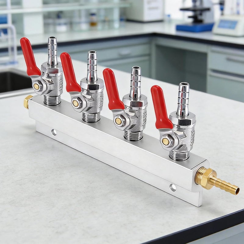 Efficient Metal CO2 Regulator Splitter Suitable with Various and Sodas Systems Beverage Dispenser Accessory Home Brewing Supplies - Image 3