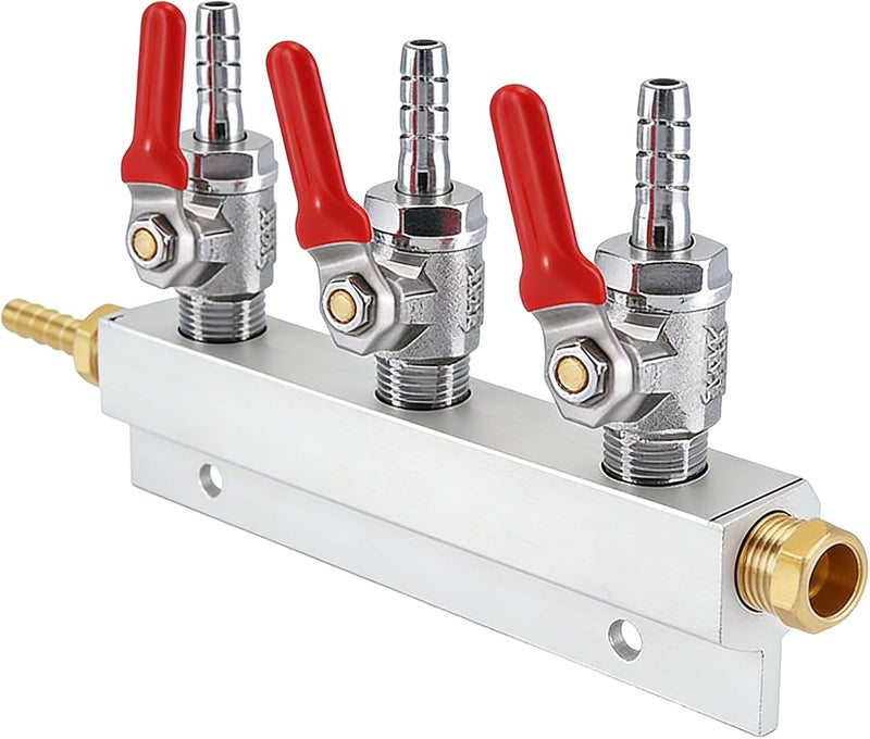 Efficient Metal CO2 Regulator Splitter Suitable with Various and Sodas Systems Beverage Dispenser Accessory Home Brewing Supplies - Image 4