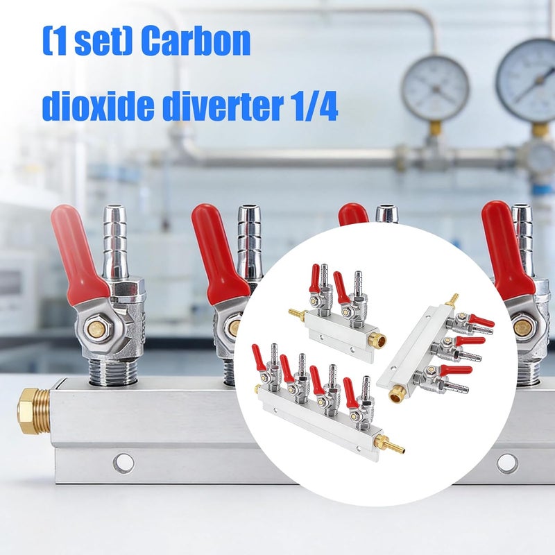 Efficient Metal CO2 Regulator Splitter Suitable with Various and Sodas Systems Beverage Dispenser Accessory Home Brewing Supplies - Image 2