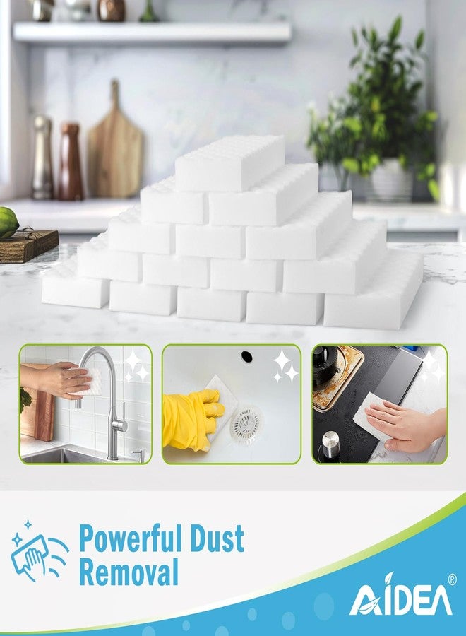 AIDEA Magic Sponges Cleaning Eraser, 2X Density Stronger Sponge for Household, Powerful Scrubber Foam Pads, Multi-Surface Cleaning Supplies for Kitchen, Furniture, Bathroom, Sink, Wall, 48 Pads - Image 3