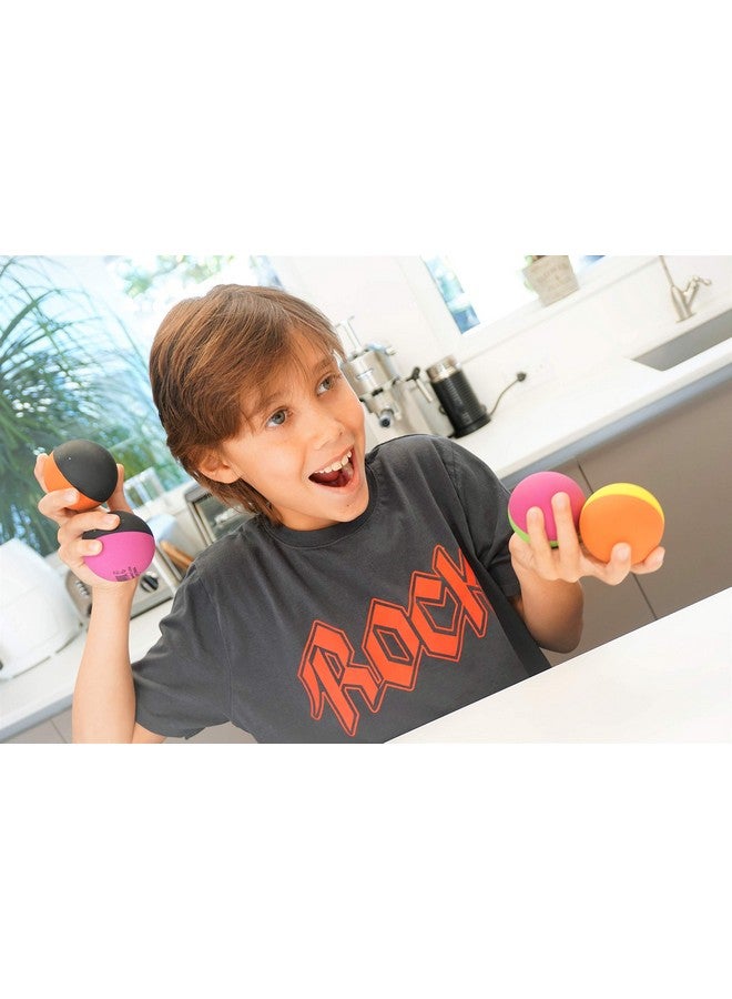 Ja-Ru JA-RU Super Bounce Balls (6 Balls Assorted) 2.3 Inch Dual Color Bouncy Balls for Kids. Rubber Stress Ball, Stocking Stuffer, Treasure Box Toys for Classroom & Party Favors 990-6p. - Image 4