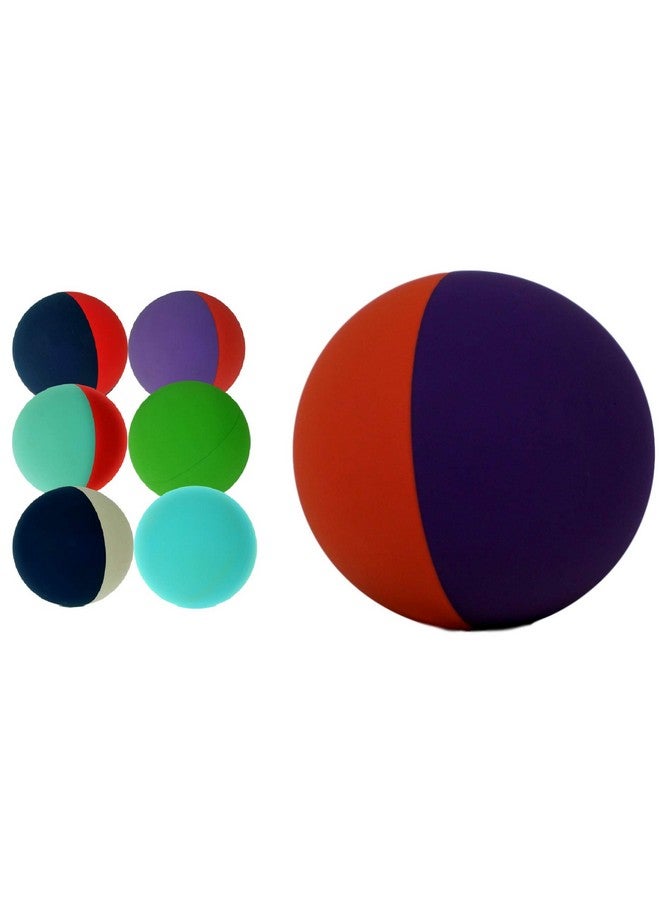 Ja-Ru JA-RU Super Bounce Balls (6 Balls Assorted) 2.3 Inch Dual Color Bouncy Balls for Kids. Rubber Stress Ball, Stocking Stuffer, Treasure Box Toys for Classroom & Party Favors 990-6p. - Image 1