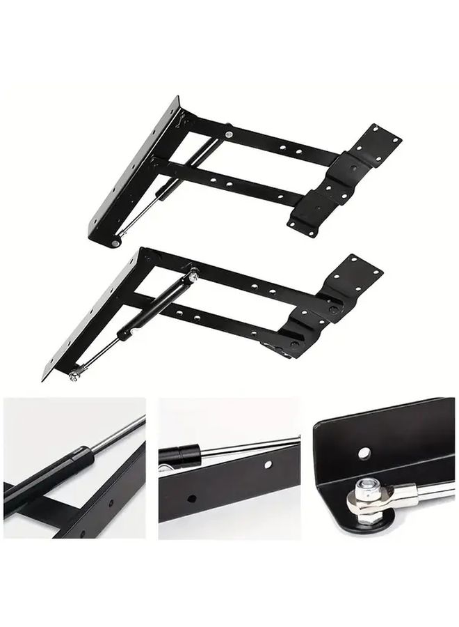 1 Pair Metal Lift Up Coffee Table Mechanism Adjustable Height Desk Frame Hinge Hardware - Image 5