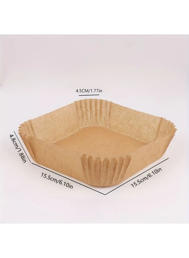 50 Pcs Non Stick Square Air Fryer Liners For Baking Microwave Easy Cleanup - Image 5