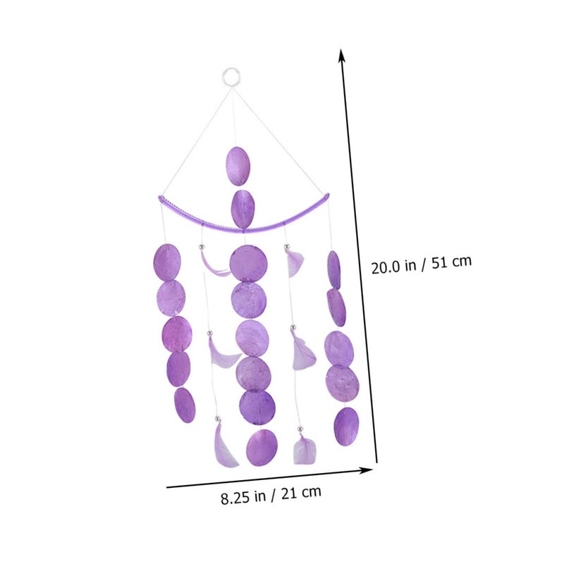 Natural Seashell Wind Chime for Home Garden Decor Indoor Outdoor Melodious Soothing Sound - Image 3