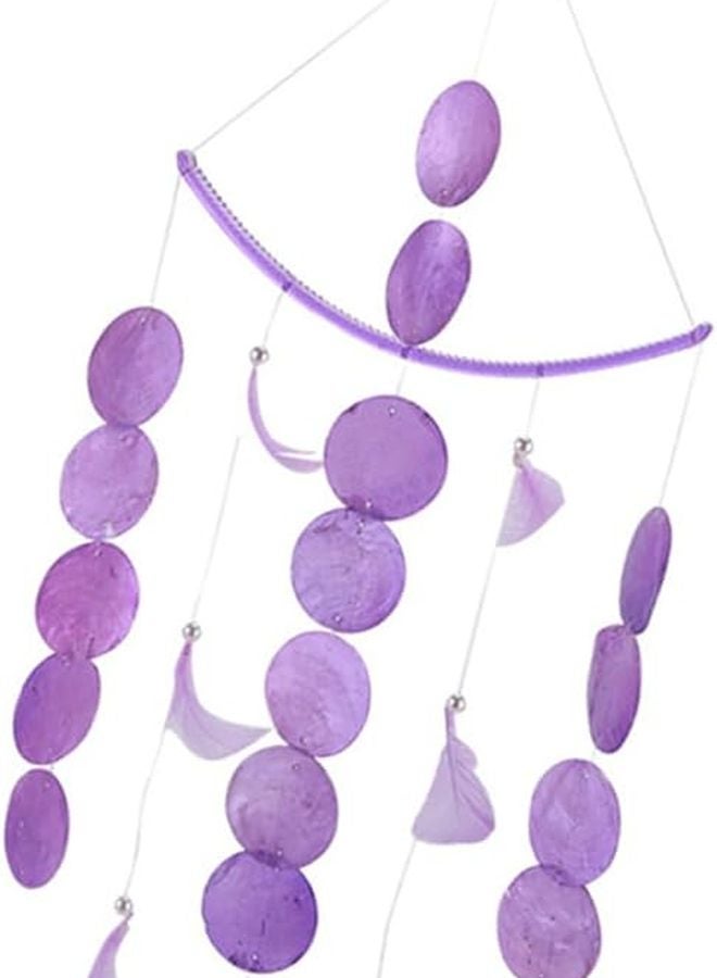 Natural Seashell Wind Chime for Home Garden Decor Indoor Outdoor Melodious Soothing Sound - Image 1