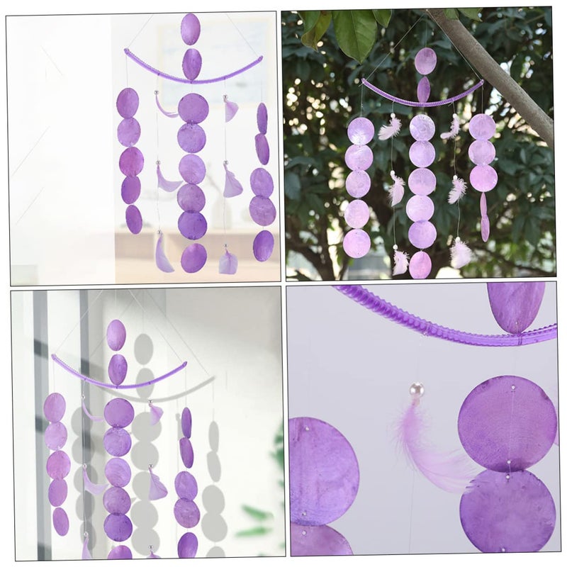 Natural Seashell Wind Chime for Home Garden Decor Indoor Outdoor Melodious Soothing Sound - Image 4