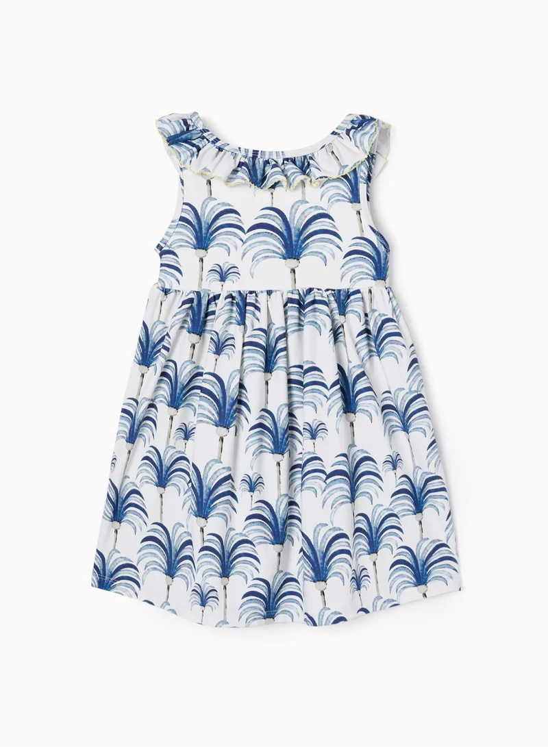 Zippy Palm Print Dress