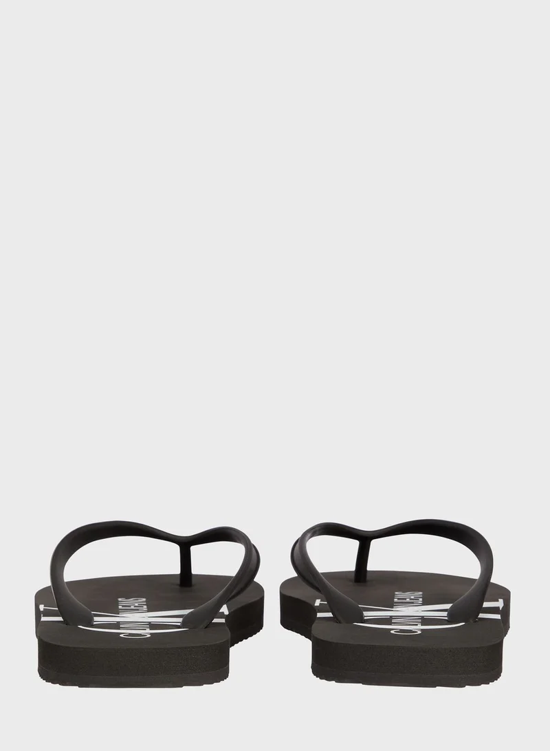 CALVIN KLEIN Monogram Flip Flop
