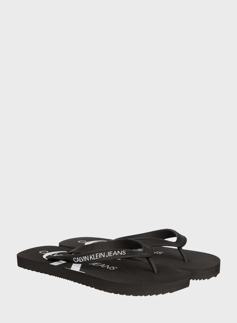 CALVIN KLEIN Monogram Flip Flop