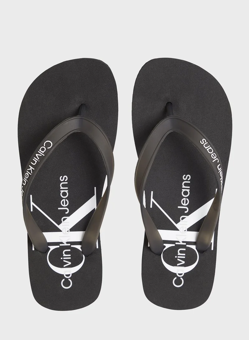 CALVIN KLEIN Monogram Flip Flop