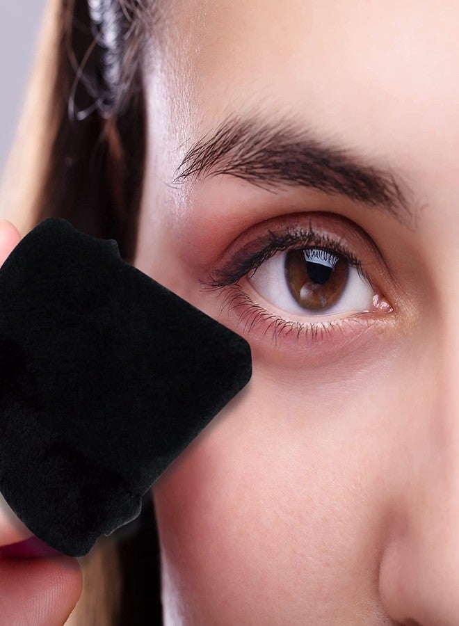 EVAOUXIU 2 Pcs EVAOUXIU Triangle Powder Puff for Face Powder, Soft Plush Setting Makeup Puff, Velour Cosmetic Foundation Blender Sponge Beauty Makeup Tools (Black) - Image 2