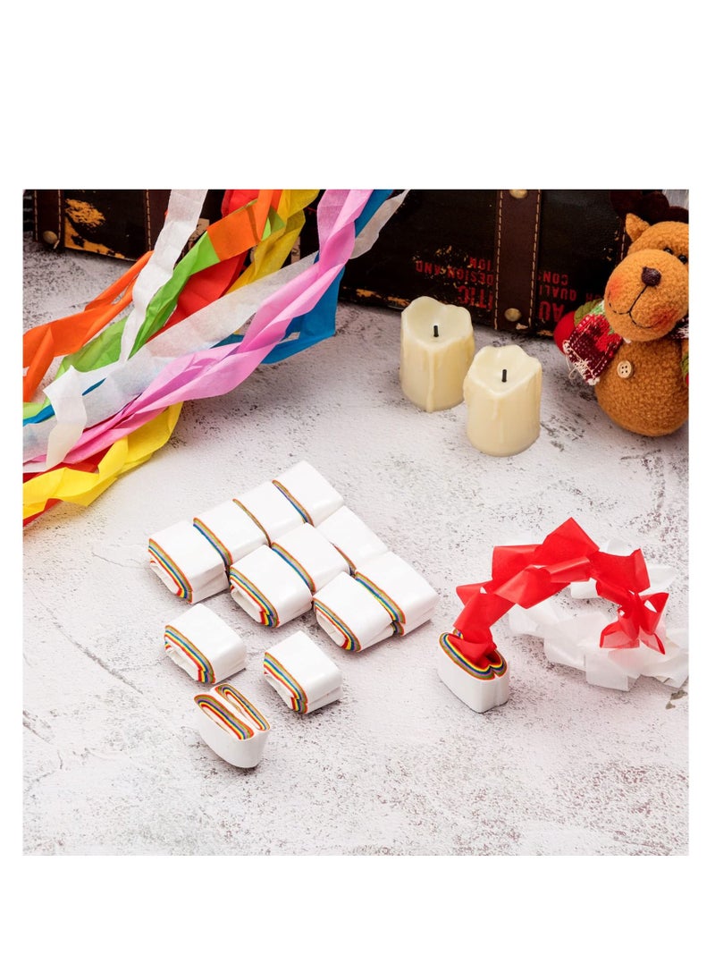 SYOSI - 24 Pieces Mouth Coils Vomit Paper Magic Tricks Clown Magician Accessories Colored Mouth Coils Paper Stage Gimmick Funny Illusion Magic Props for Adults - Image 1