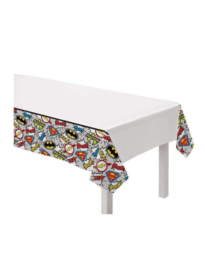 Amscan Justice League Heroes Unite Design Plastic Table Cover1Pc - Image 2