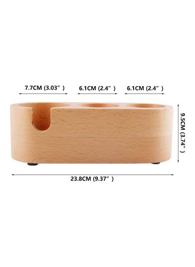 Coffee Filter Anti-Tamper Bracket,Exquisite and Wooden Coffee Filter Tamper Holder Coffee Tamper Station Prevent Slipping for Coffee Machine Handle Holder, Espresso Tamper Mat Stand Tamper Station  - Image 3