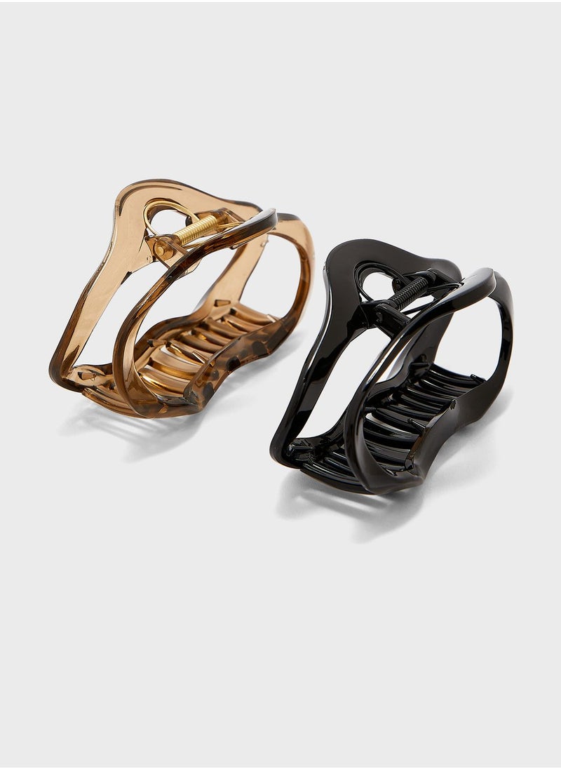 Ginger - 2 Pack Hair Claw Clip - Image 1