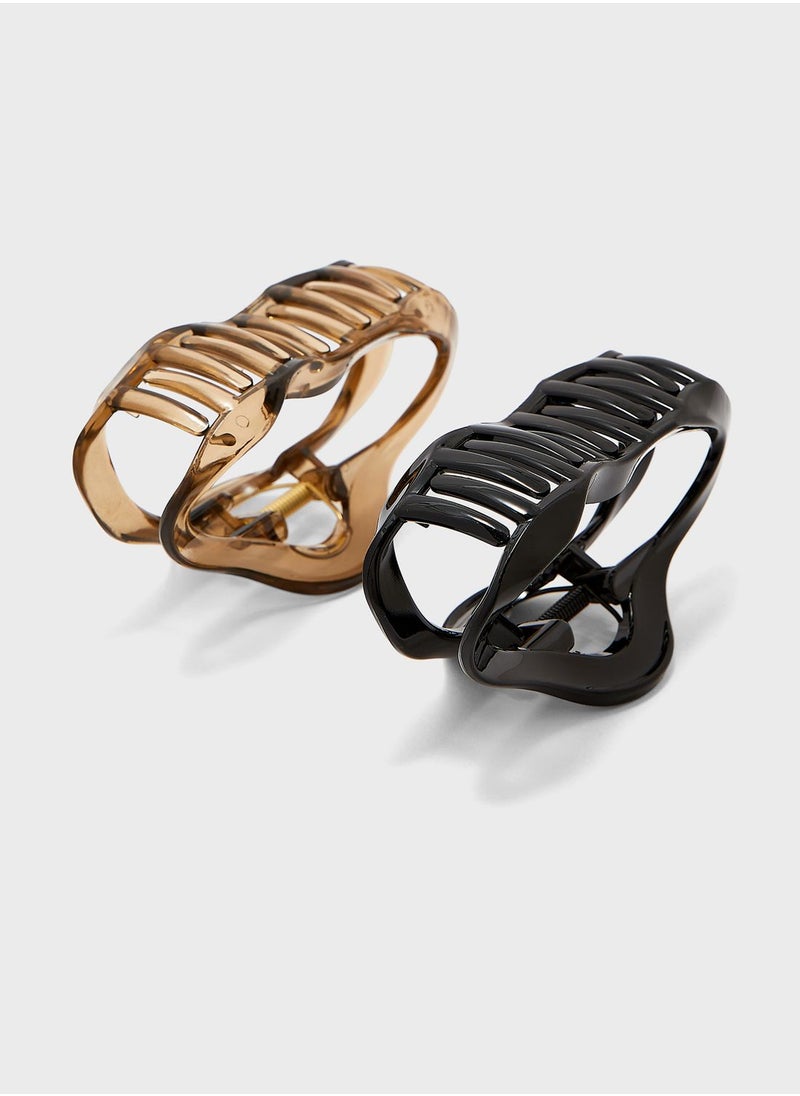 Ginger - 2 Pack Hair Claw Clip - Image 1